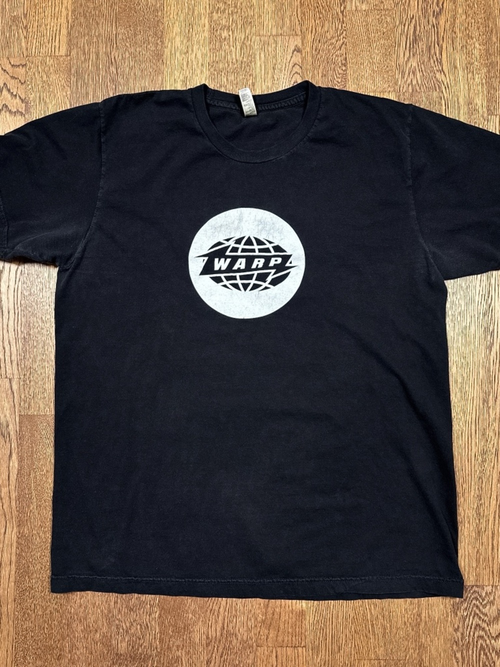 Vintage Y2K Warp Records Logo Electronic Indie American Apparel T Shirt Mens L